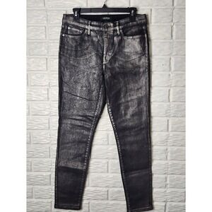 LAUREN Ralph Lauren Women's Shimmer Denim Jeans Sz 8 Classic Skinny